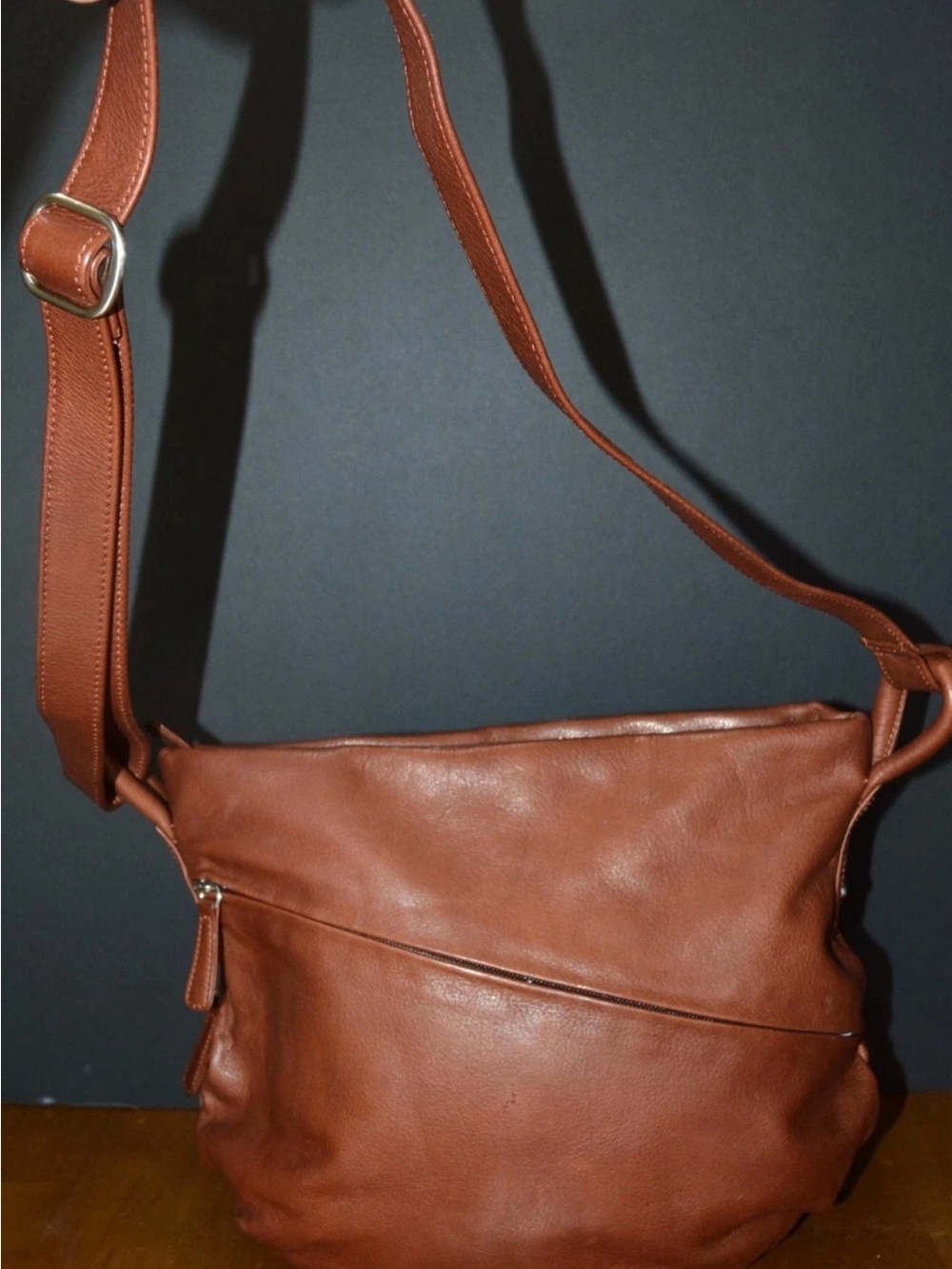 OSGOODE MARLEY Brown Leather Crossbody Purse